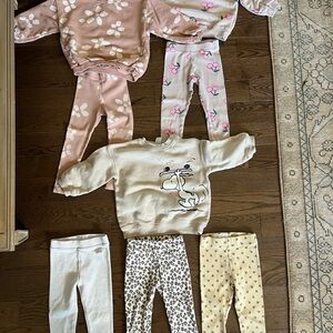 Zara Sweatshirts and Leggings Bundle Size 3